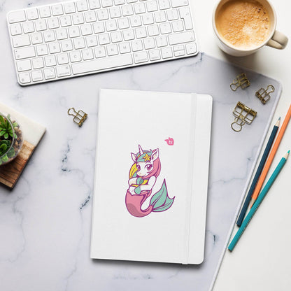 JournalBook® by tsgabrielle • Unicorn - Lunabelle • Hardcover Bound Notebook • White - tsgabrielle