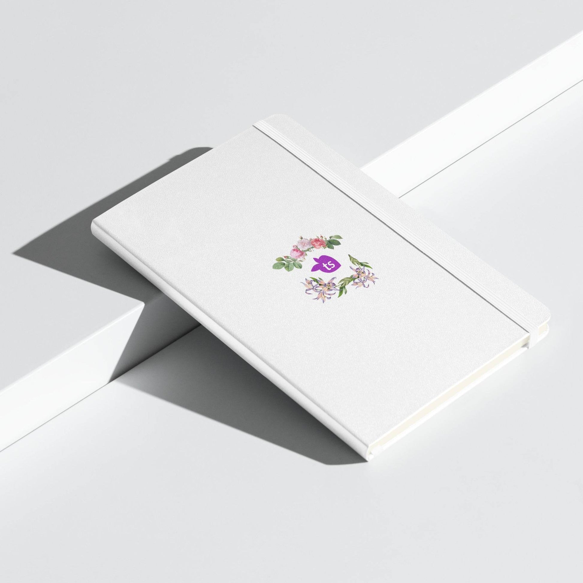 JournalBook® by tsgabrielle • TransFLOWer • Hardcover Bound Notebook • White - tsgabrielle