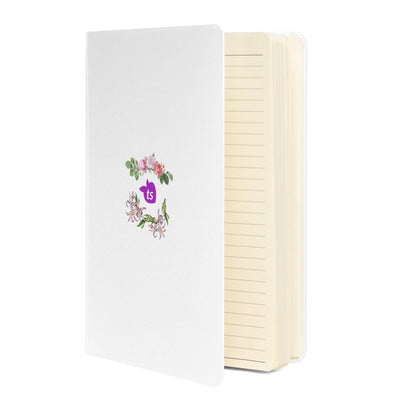 JournalBook® by tsgabrielle • TransFLOWer • Hardcover Bound Notebook • White - tsgabrielle