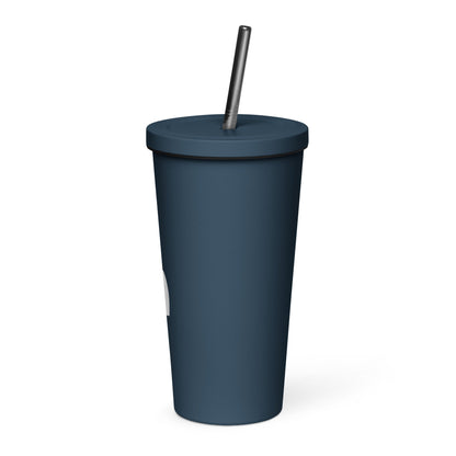 Insulated Tumbler with a Straw Color • tsgabrielle™ USA • • Insulated Tumbler with a Straw Color