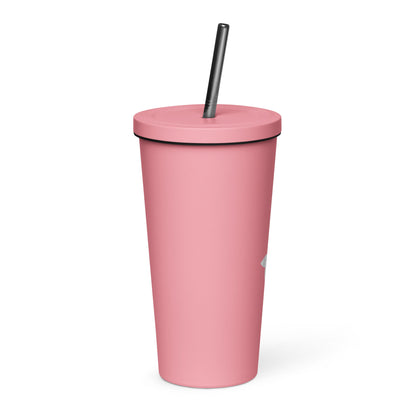 Insulated Tumbler with a Straw Color • tsgabrielle™ USA • • Insulated Tumbler with a Straw Color