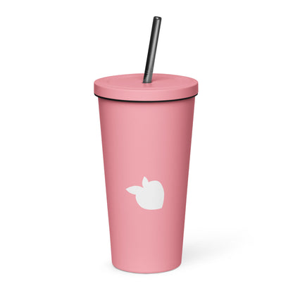 Insulated Tumbler with a Straw Color • tsgabrielle™ USA • • Insulated Tumbler with a Straw Color