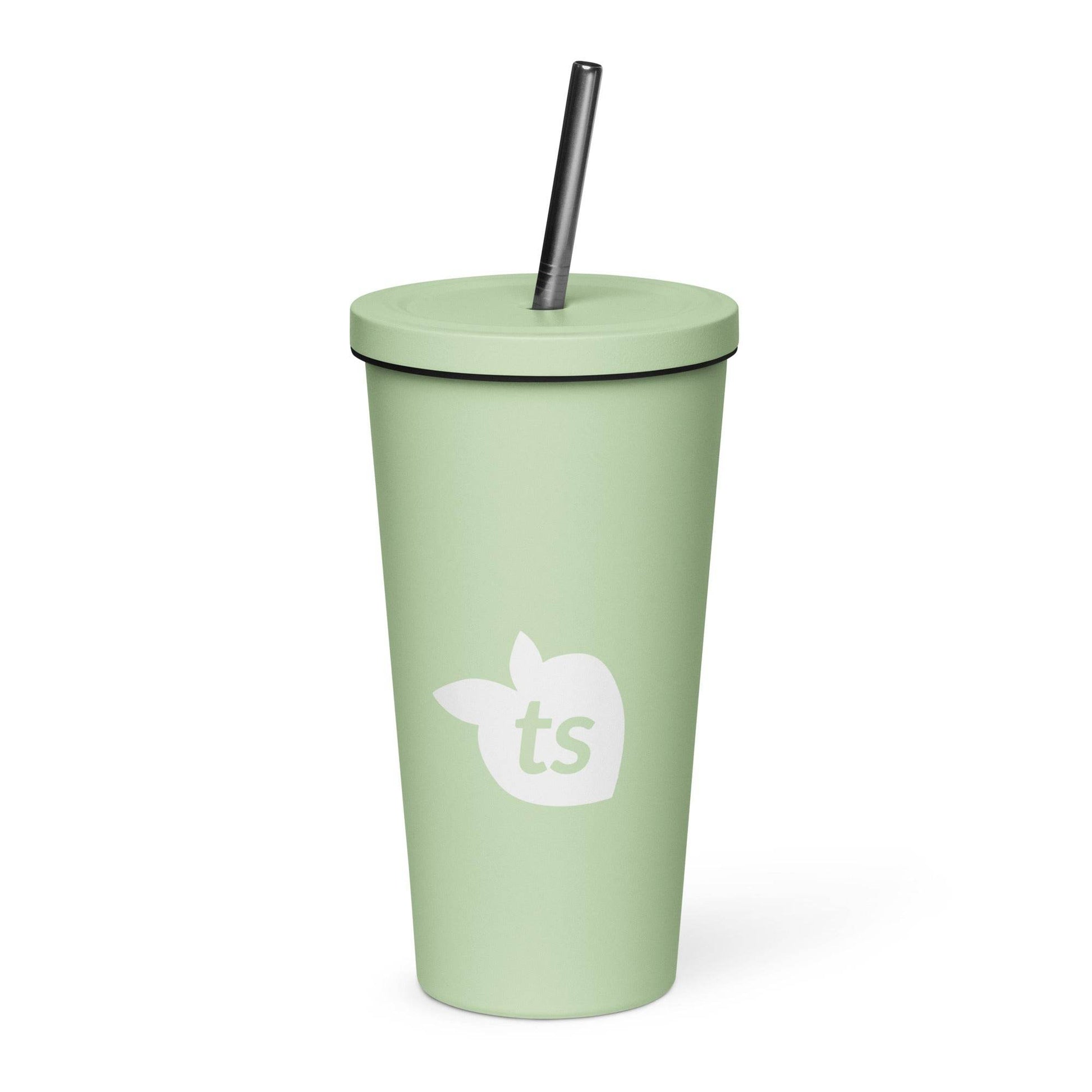 tsgabrielle • Insulated Tumbler with a Straw • Mint • 20 oz - 600 ml