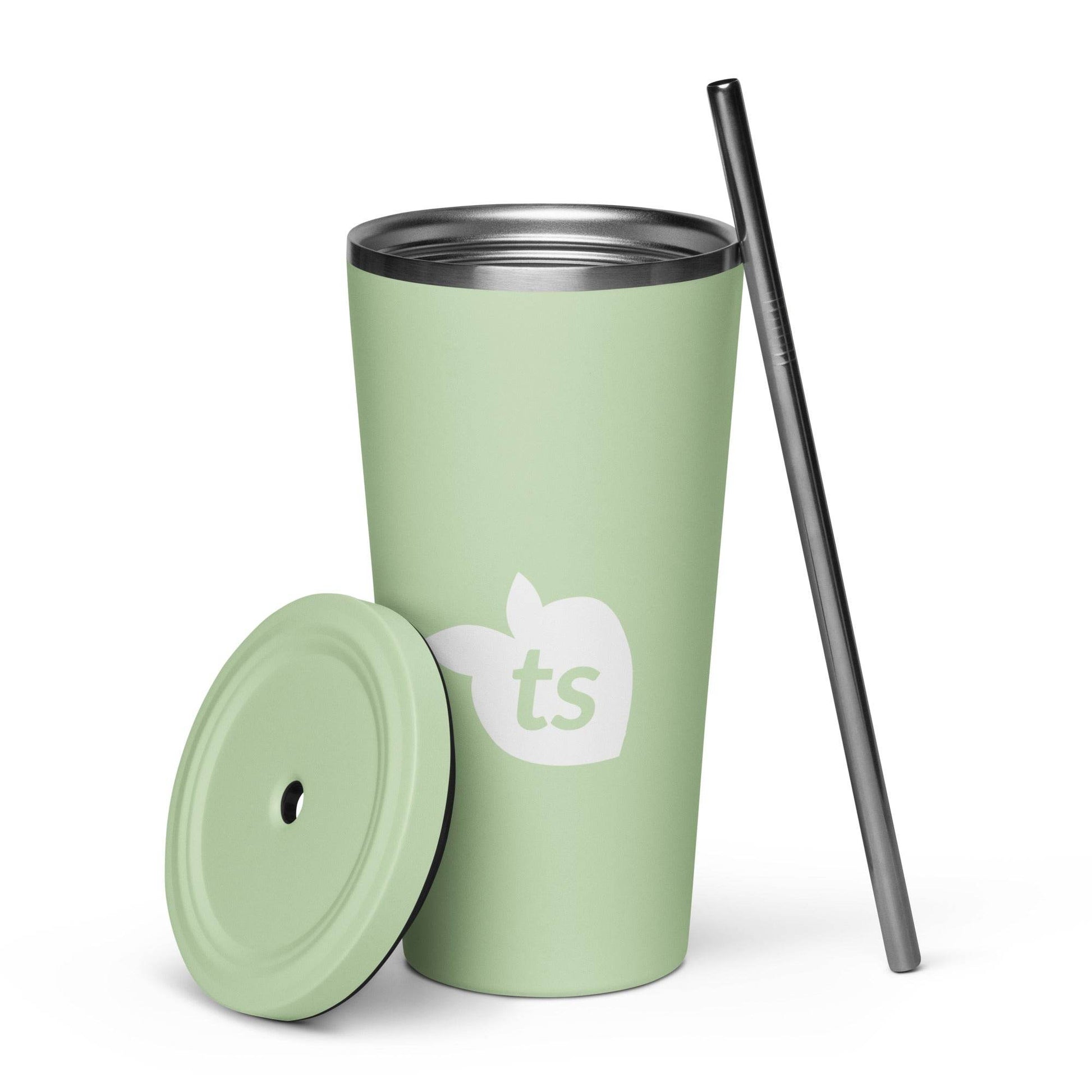 tsgabrielle • Insulated Tumbler with a Straw • Mint • 20 oz - 600 ml