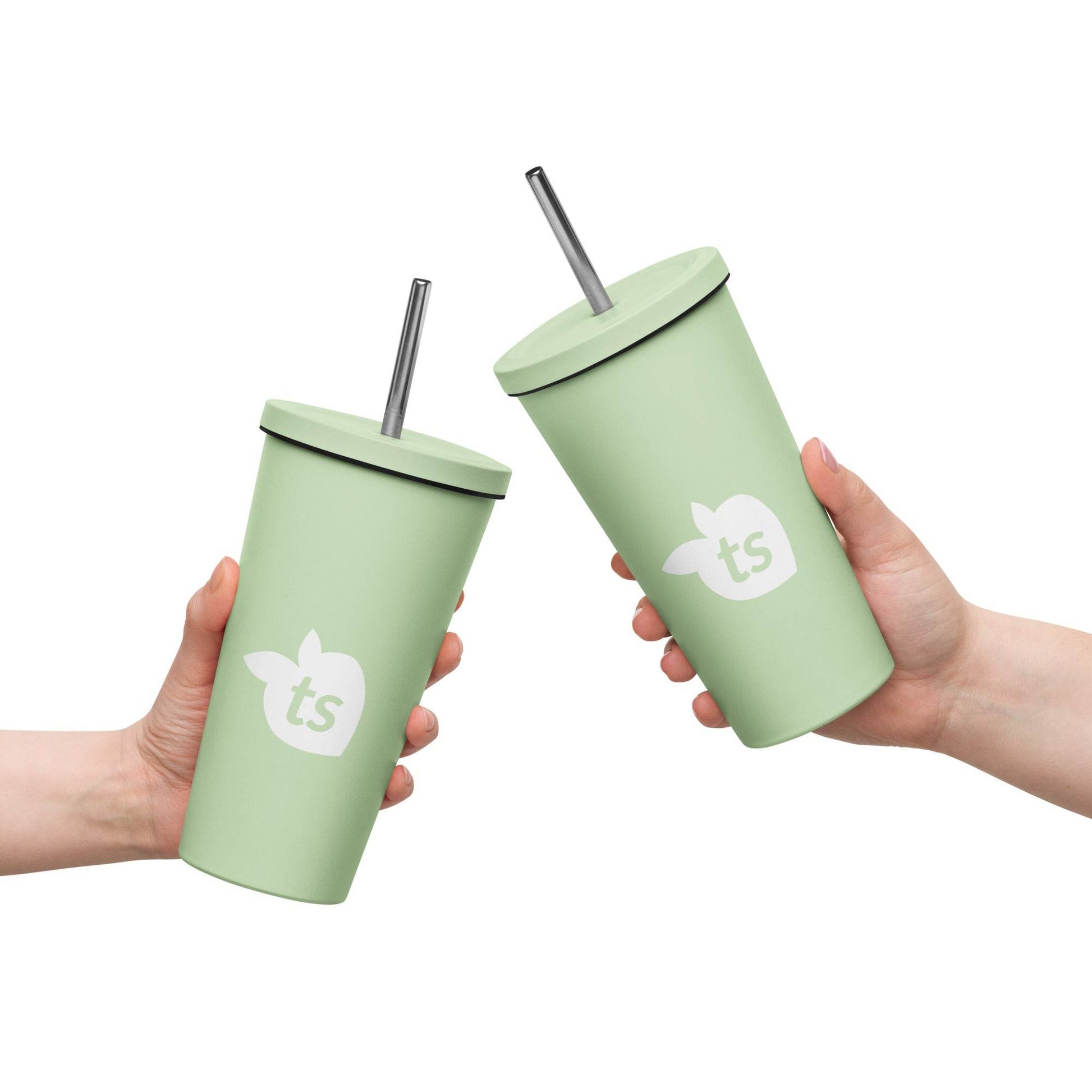 tsgabrielle • Insulated Tumbler with a Straw • Mint • 20 oz - 600 ml