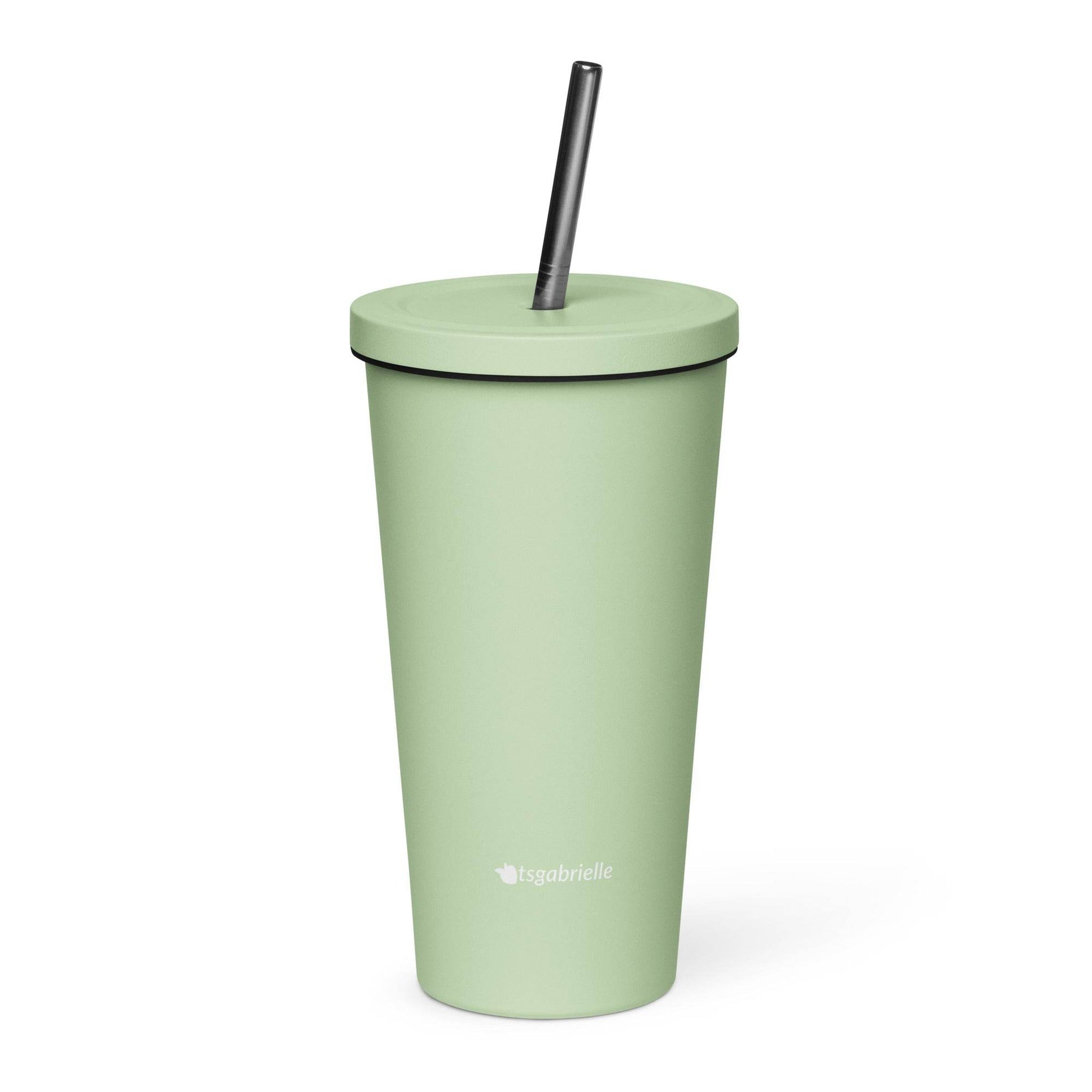 tsgabrielle • Insulated Tumbler with a Straw • Mint • 20 oz - 600 ml