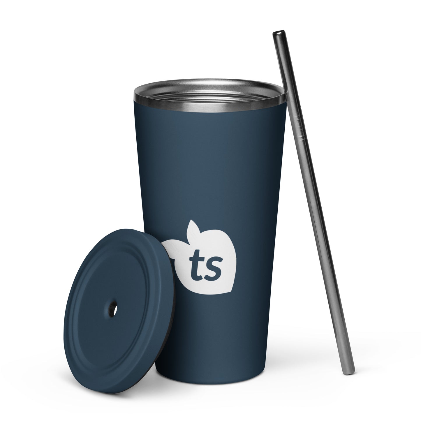 tsgabrielle • Insulated Tumbler with a Straw • Dark Navy • 20 oz - 600 ml