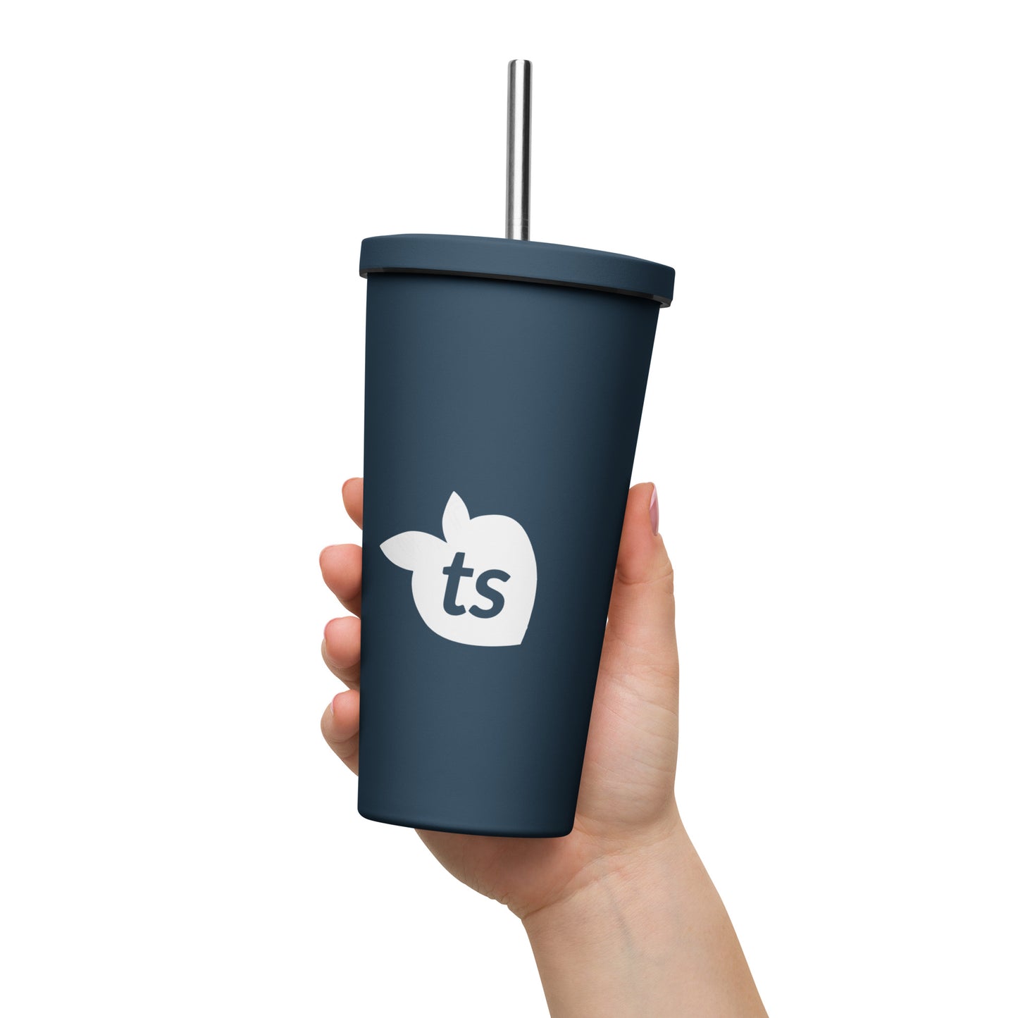 tsgabrielle • Insulated Tumbler with a Straw • Dark Navy • 20 oz - 600 ml