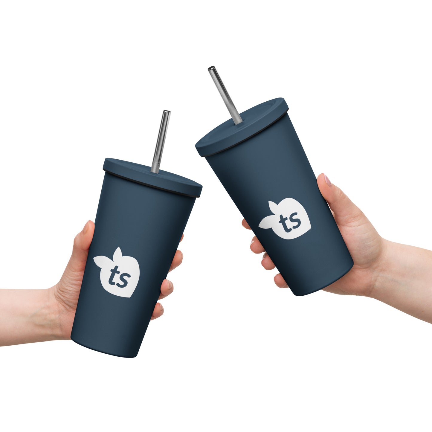 tsgabrielle • Insulated Tumbler with a Straw • Dark Navy • 20 oz - 600 ml