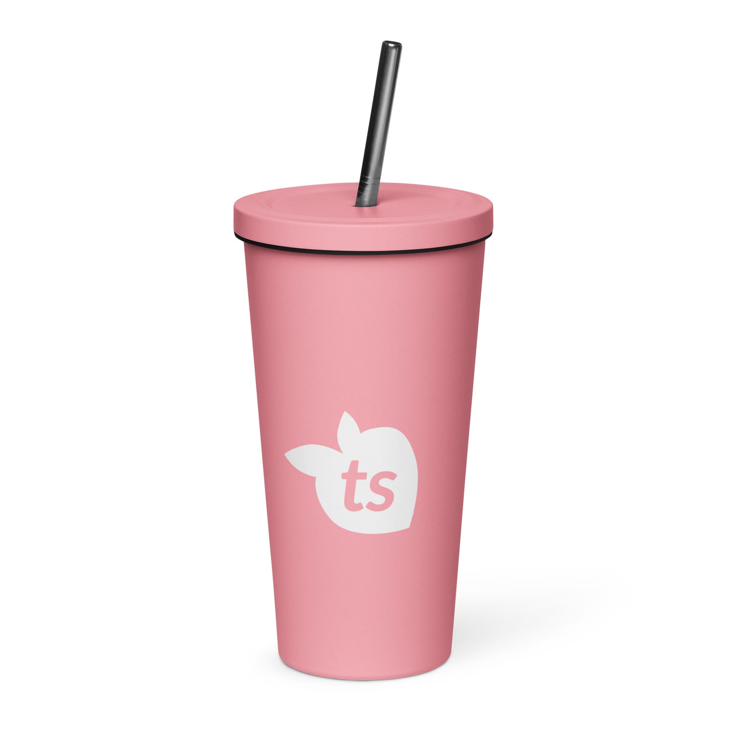 tsgabrielle • Insulated Tumbler with a Straw • Pink • 20 oz - 600 ml