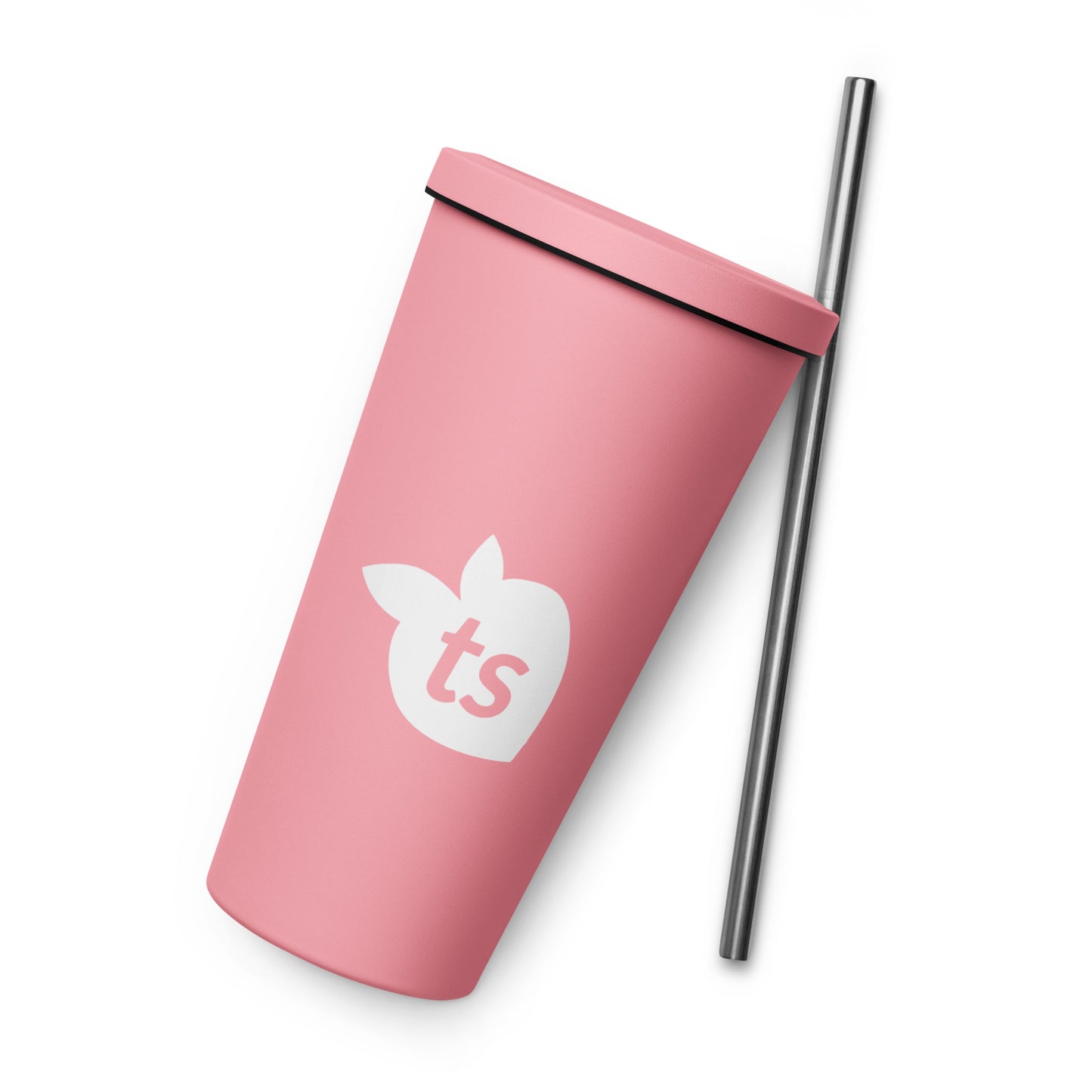 tsgabrielle • Insulated Tumbler with a Straw • Pink • 20 oz - 600 ml
