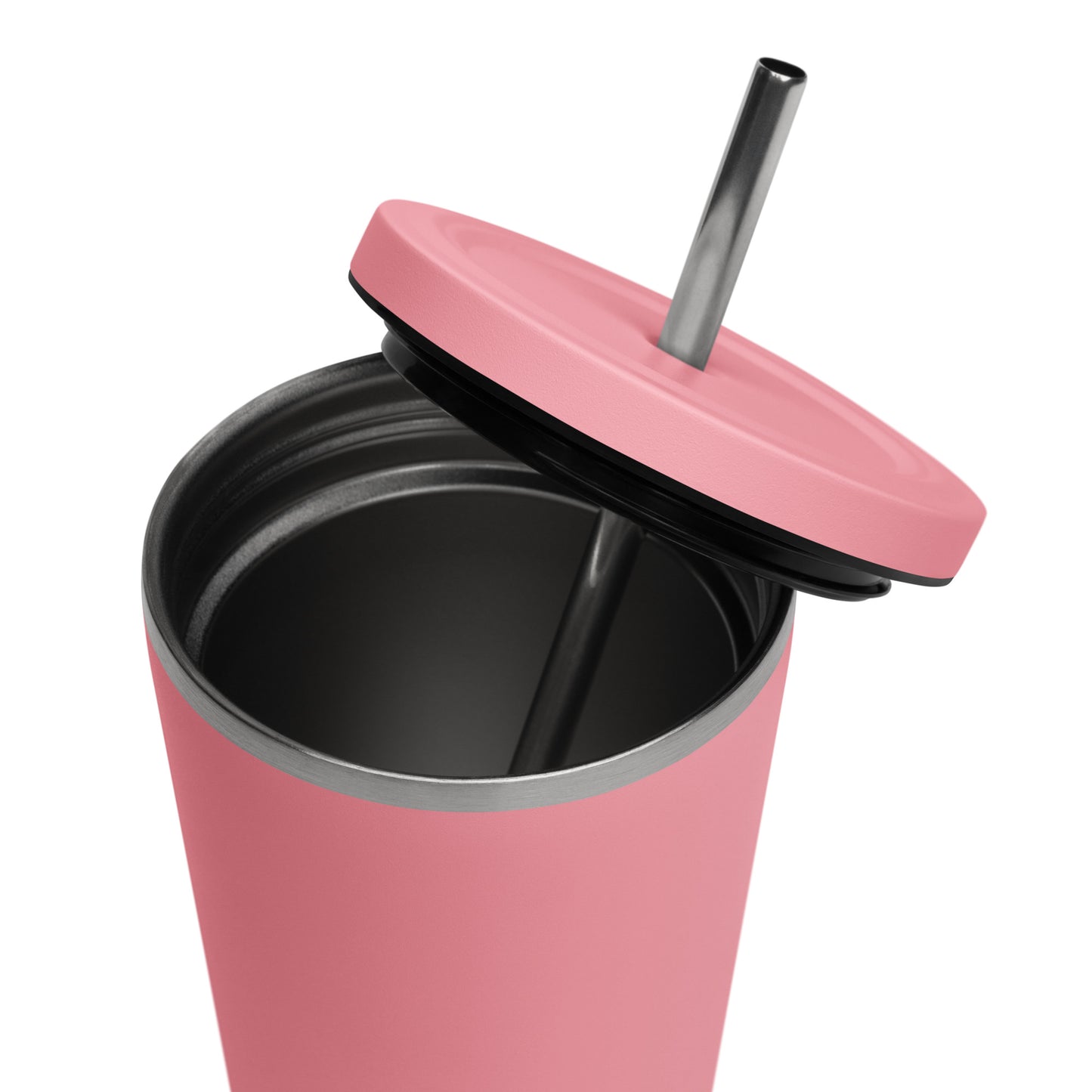 tsgabrielle • Insulated Tumbler with a Straw • Pink • 20 oz - 600 ml