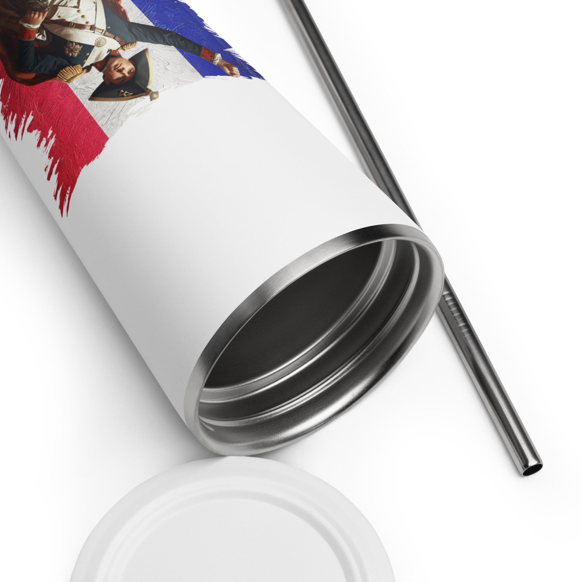 tsgabrielle® • Paris - Napoleon Bonaparte • Tumbler • Stainless Steel • White • 20 oz