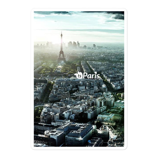 tsgabrielle® • Paris - Panoramic View • Bubble-Free Sticker • 3 Sizes • 5.5″×5.5″ Vinyl Travel
