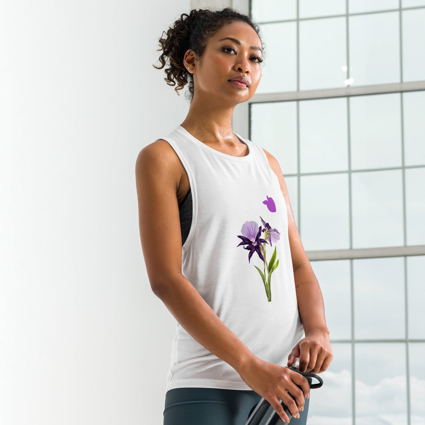 Ladies’ Muscle Tank - Flower • tsgabrielle™ USA • • Ladies’ Muscle Tank - Flower