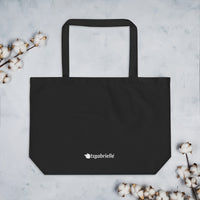 tsgabrielle® • Paris - Da Vinci • Large Tote Bag • Black • Cotton Organic