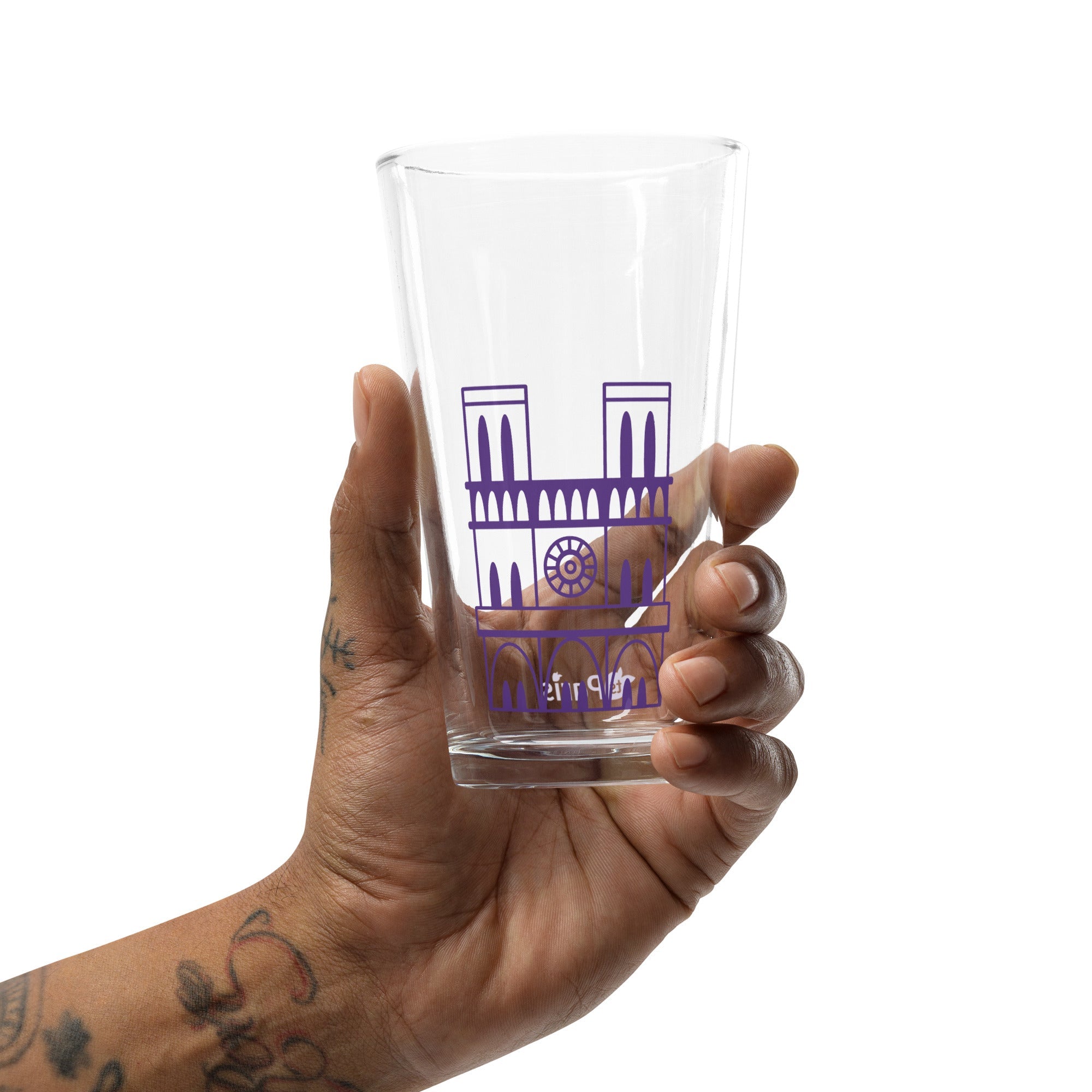 tsgabrielle® • Paris - Notre-Dame Cathedral • Shaker Pint Glass • 16 oz