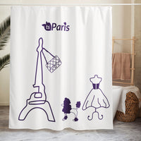 tsgabrielle® • Paris - Fashion Week • Shower Curtain