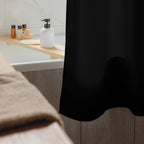 tsgabrielle® • Flamant Rose • Shower Curtain • Black • 180 cm x 188 cm