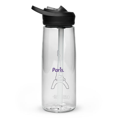 Sports Water Bottle Clear (Paris)