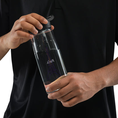 Sports Water Bottle Clear (Paris)