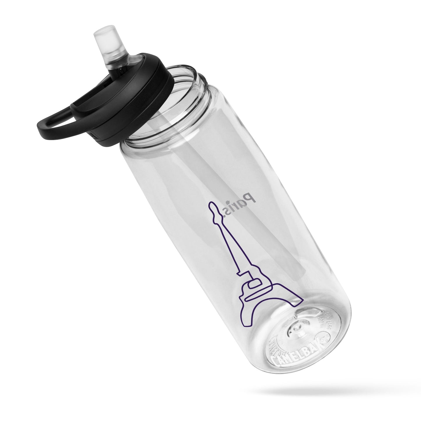 Sports Water Bottle Clear (Paris)