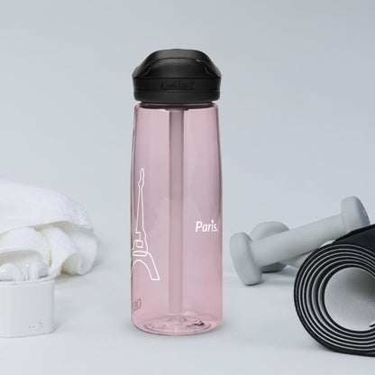 Sports Water Bottle Color (Paris) • tsgabrielle™ USA • • Sports Water Bottle Color (Paris)