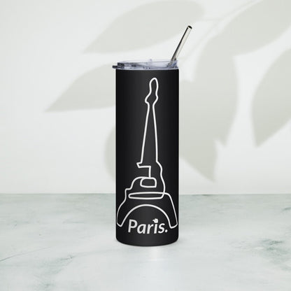 Stainless Steel Tumbler Black (Paris)