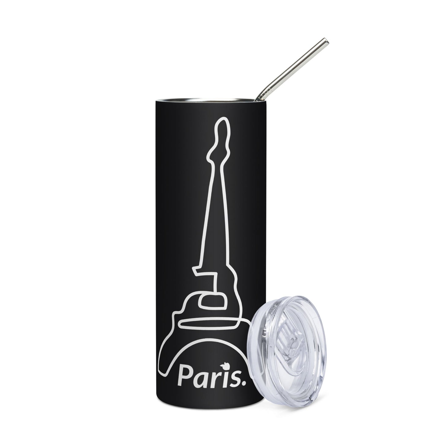 Stainless Steel Tumbler Black (Paris)