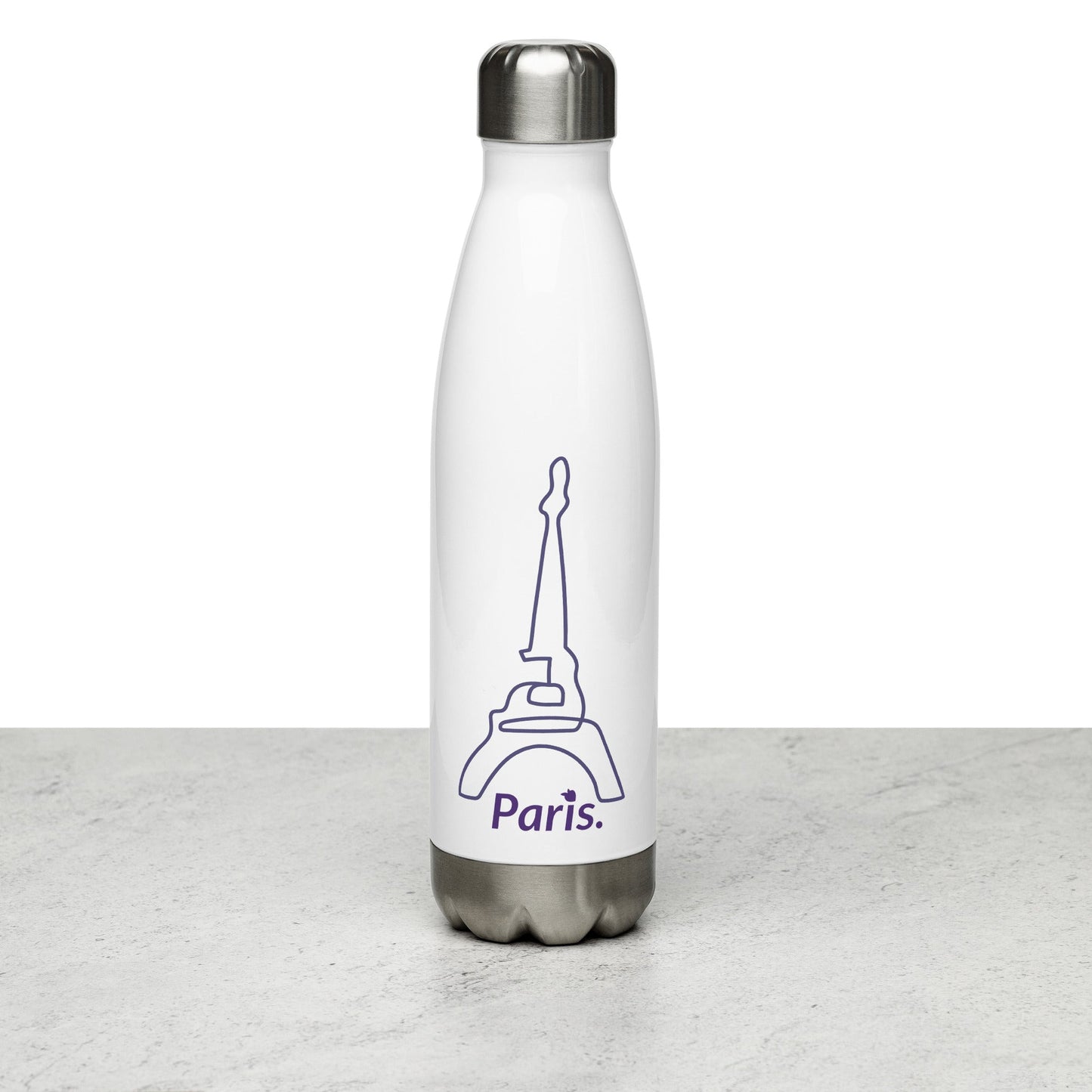 Stainless Steel Water Bottle White (Paris)