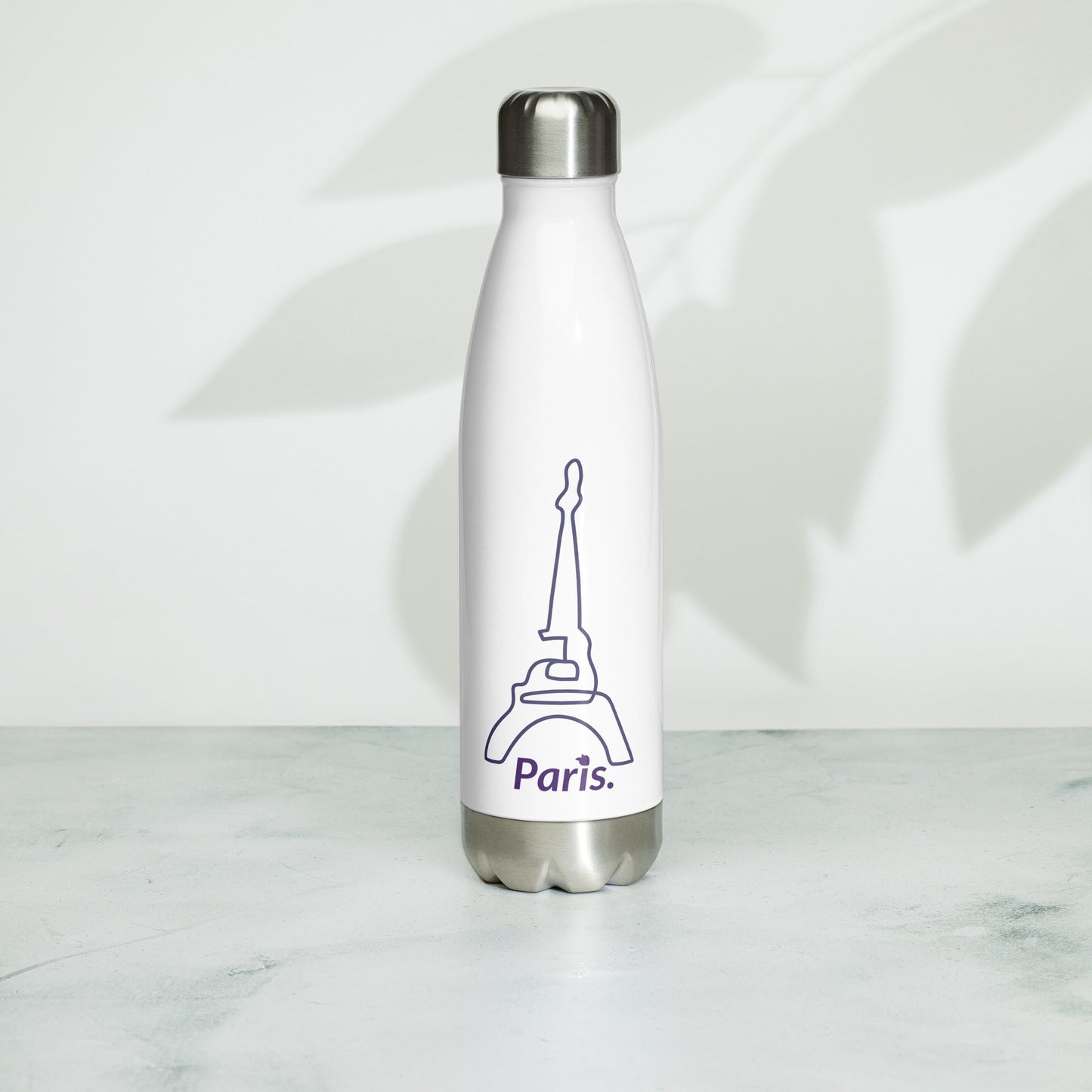 Stainless Steel Water Bottle White (Paris)