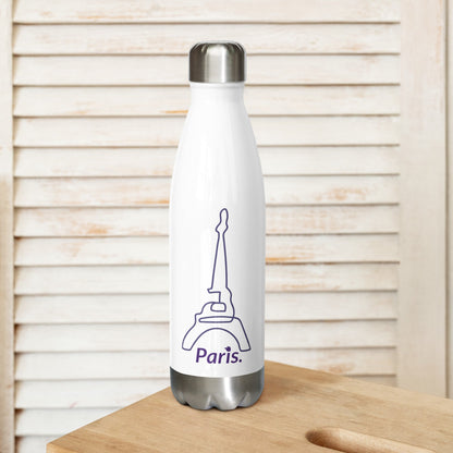 Stainless Steel Water Bottle White (Paris)