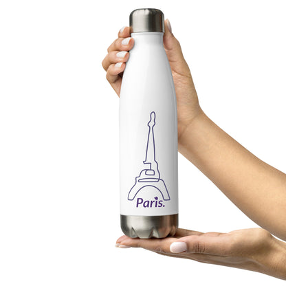 Stainless Steel Water Bottle White (Paris)