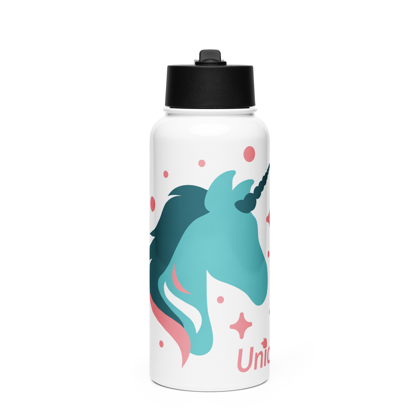 tsgabrielle • Unicorn - Seraphina • Water Bottle with a Straw Lid • 32 oz