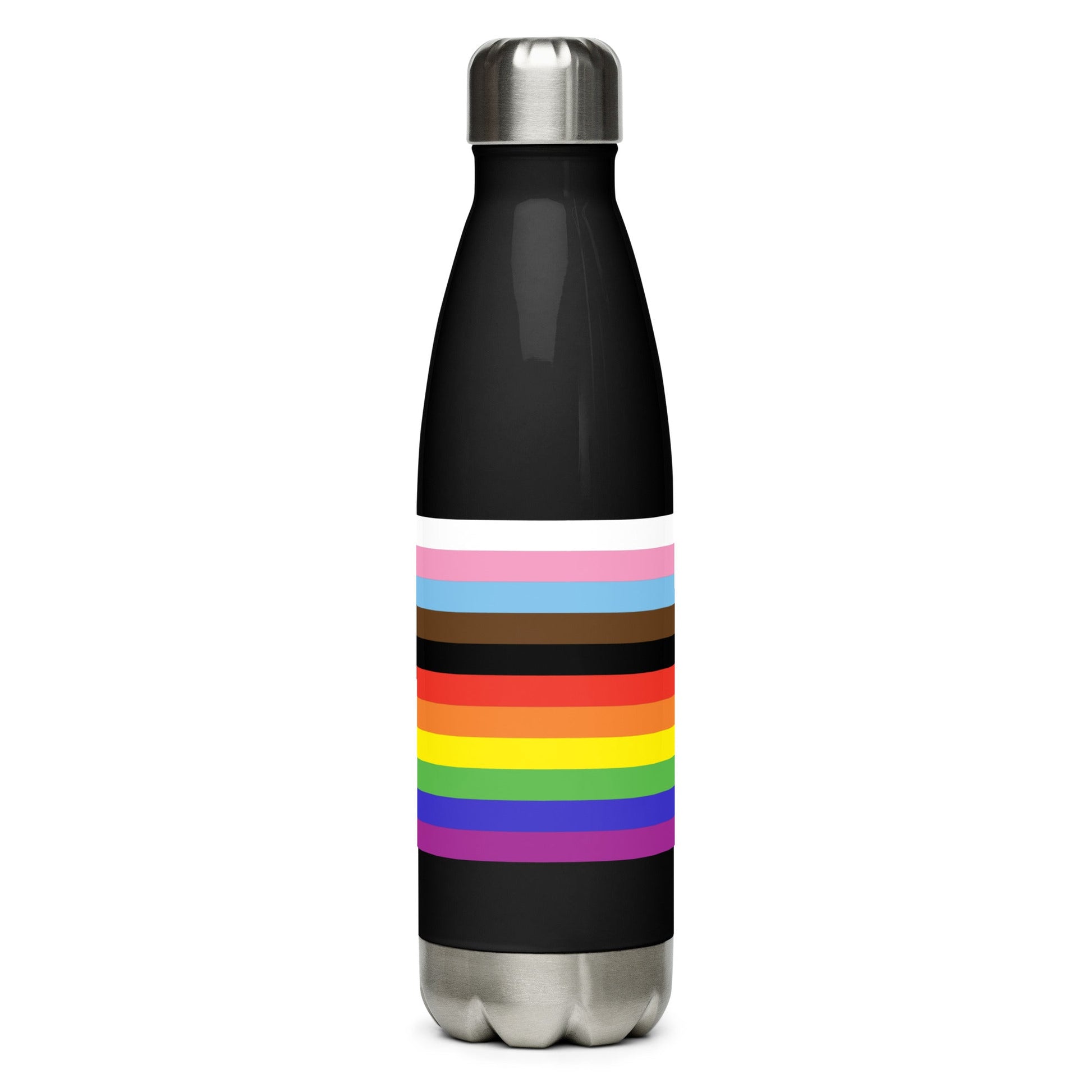 Steel Water Bottle Black (Paris) • tsgabrielle™ USA • • Steel Water Bottle Black (Paris)