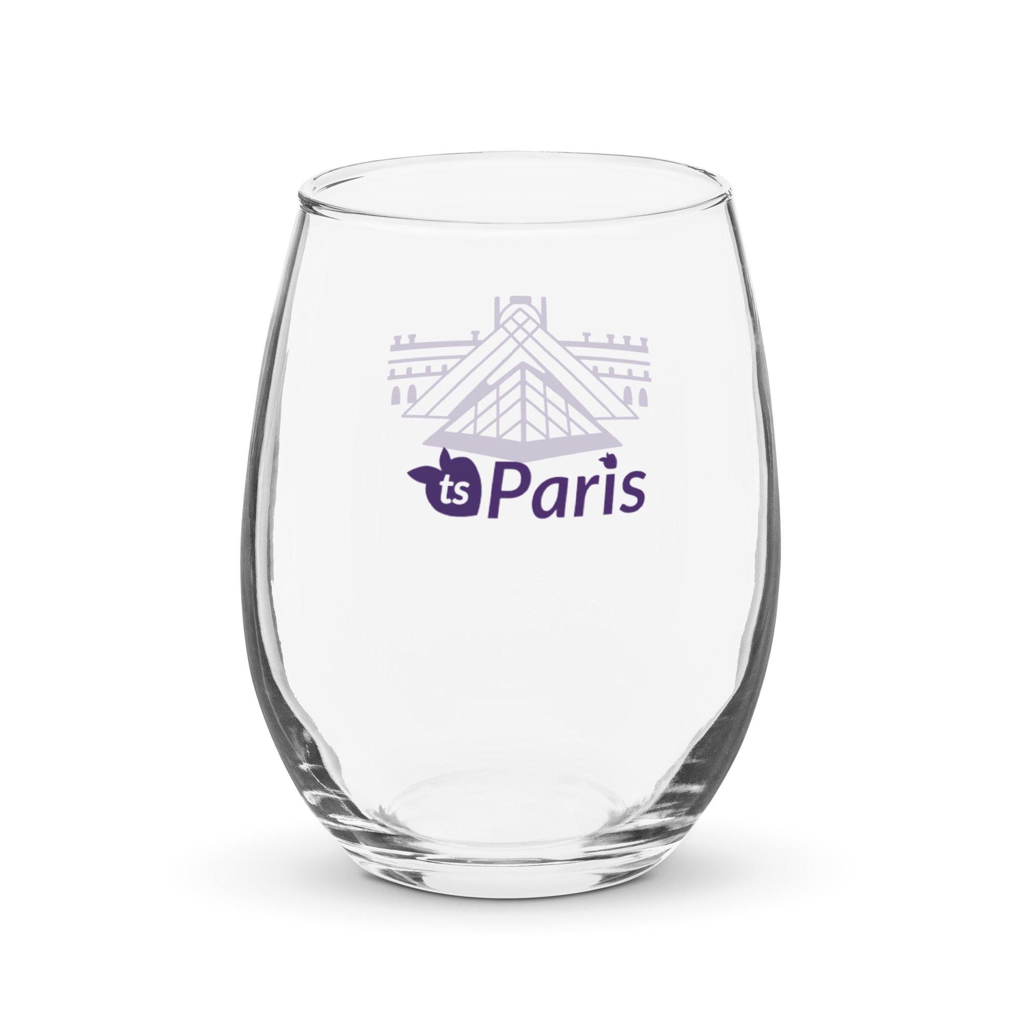 tsgabrielle® • Paris – The Louvre Pyramid • Stemless Wine Glass • 15 oz