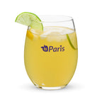 tsgabrielle® • Paris – The Louvre Pyramid • Stemless Wine Glass • 15 oz