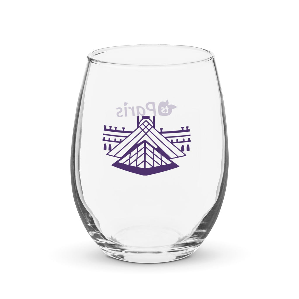 tsgabrielle® • Paris – The Louvre Pyramid • Stemless Wine Glass • 15 oz
