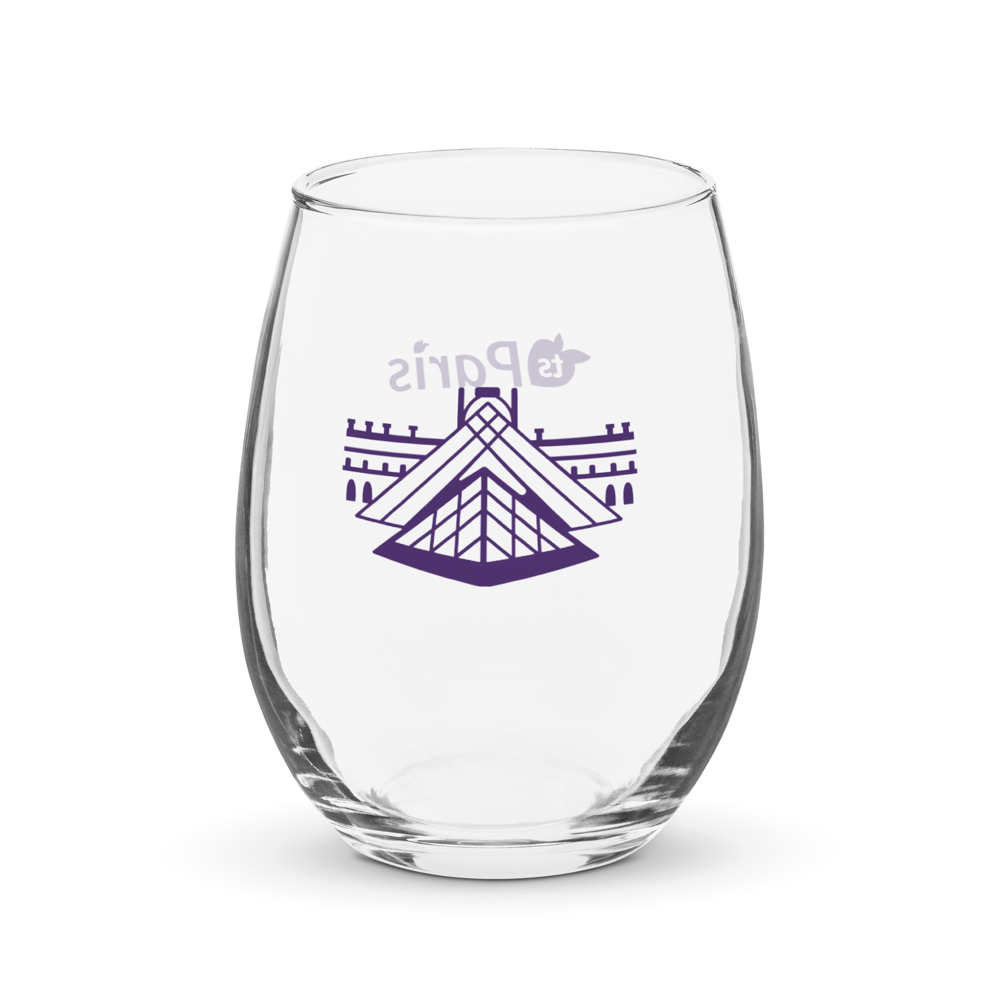 tsgabrielle® • Paris – The Louvre Pyramid • Stemless Wine Glass • 15 oz