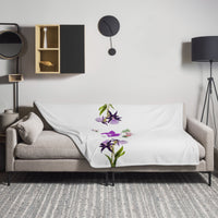 tsgabrielle® • TransFLOWer • Throw Blanket • White • 3 Sizes