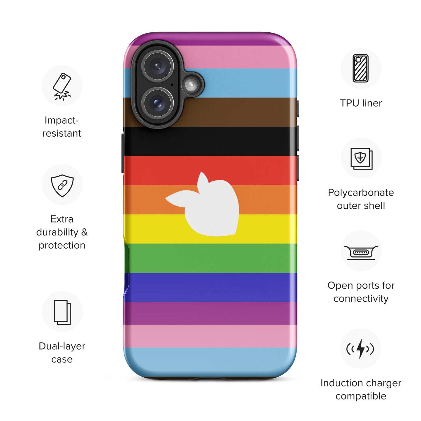 Tough Case for iPhone® (Pride 2024) • tsgabrielle™ USA • • Tough Case for iPhone® (Pride 2024)