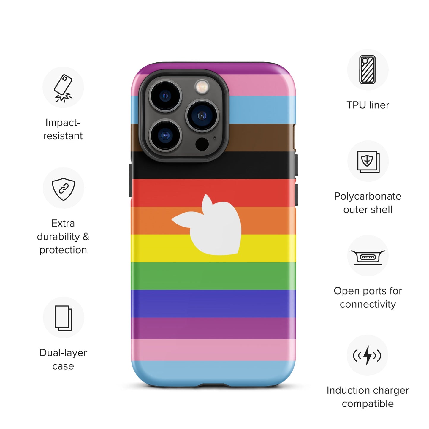 Tough Case for iPhone® (Pride 2024) • tsgabrielle™ USA • • Tough Case for iPhone® (Pride 2024)