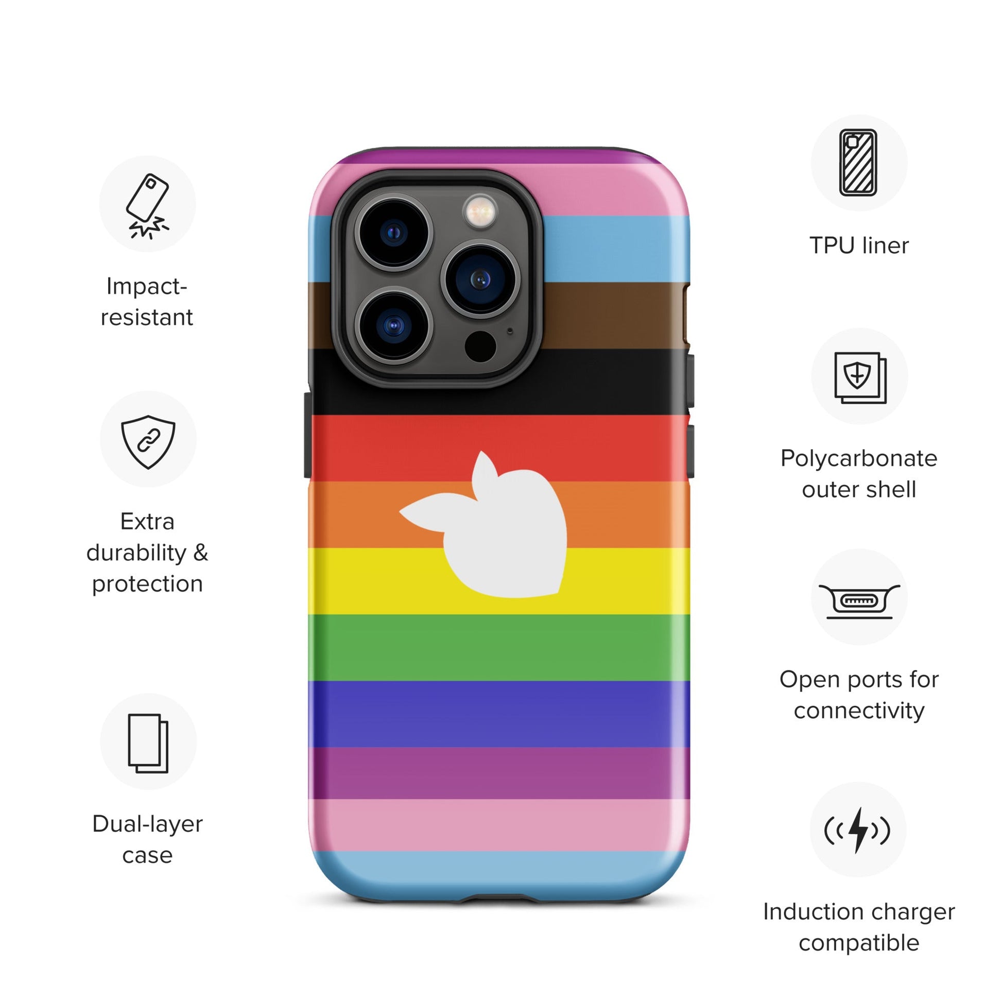 Tough Case for iPhone® (Pride 2024) • tsgabrielle™ USA • • Tough Case for iPhone® (Pride 2024)