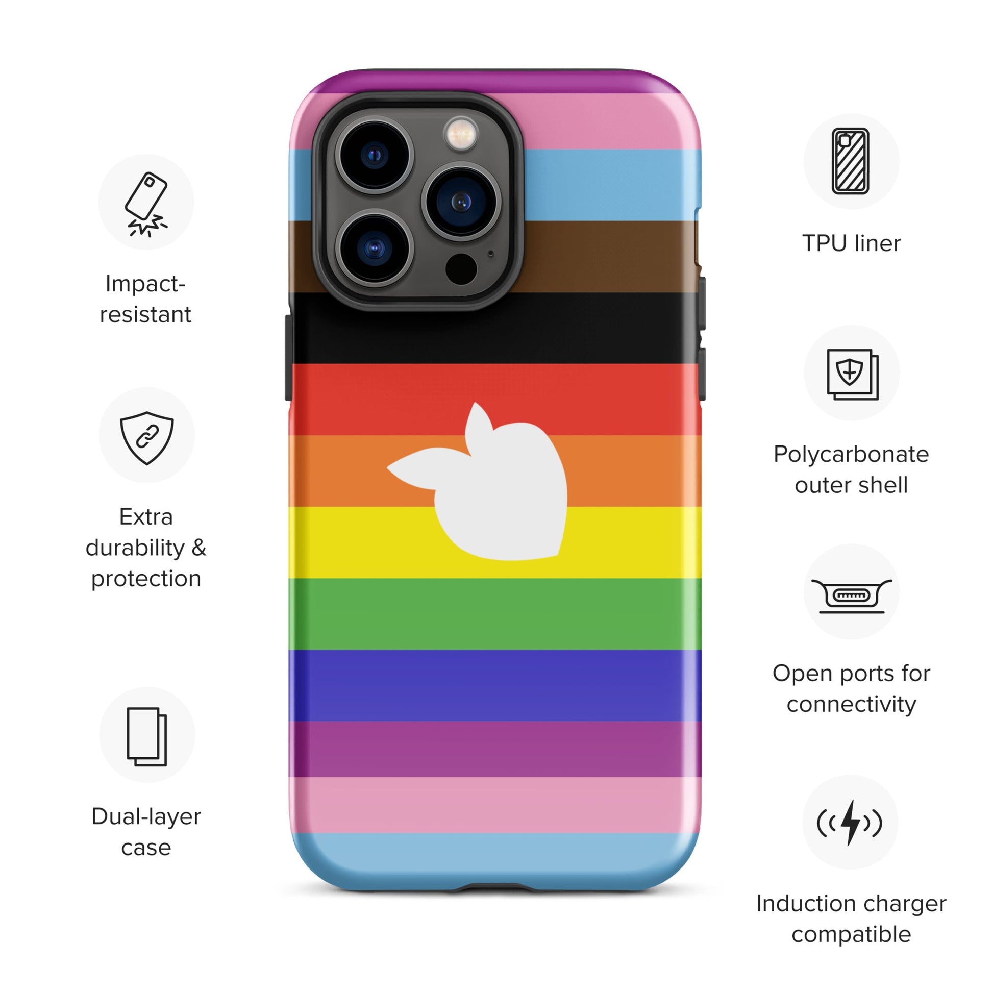 Tough Case for iPhone® (Pride 2024) • tsgabrielle™ USA • • Tough Case for iPhone® (Pride 2024)