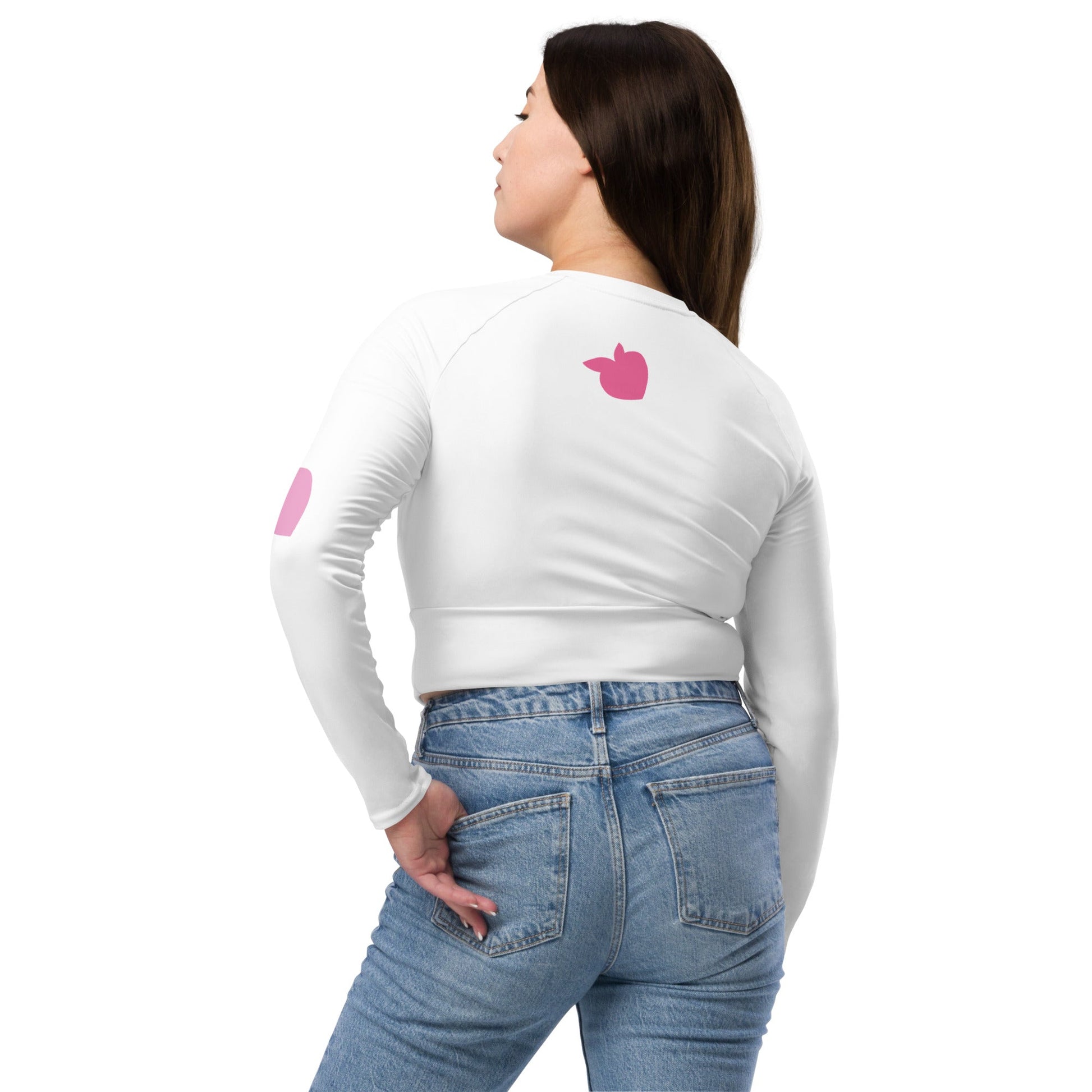 Trans / Women's Recycled Long - Sleeve Crop Top (Unicorn) • tsgabrielle™ USA • • Trans / Women's Recycled Long - Sleeve Crop Top (Unicorn)