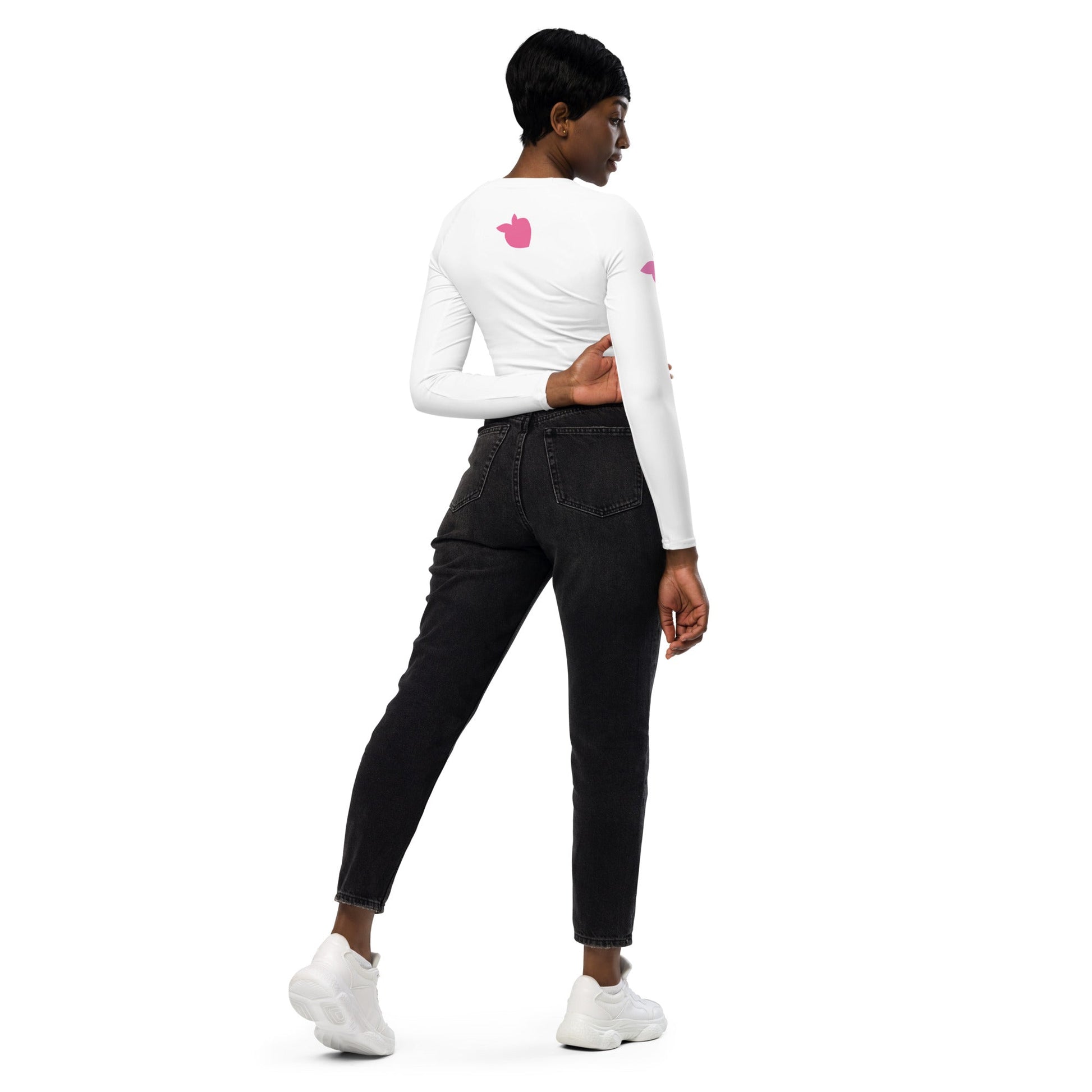 Trans / Women's Recycled Long - Sleeve Crop Top (Unicorn) • tsgabrielle™ USA • • Trans / Women's Recycled Long - Sleeve Crop Top (Unicorn)