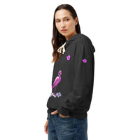 tsgabrielle® • For Her • Flamant 🦩 Rose • Garment-Dyed Lightweight Hoodie • Black •