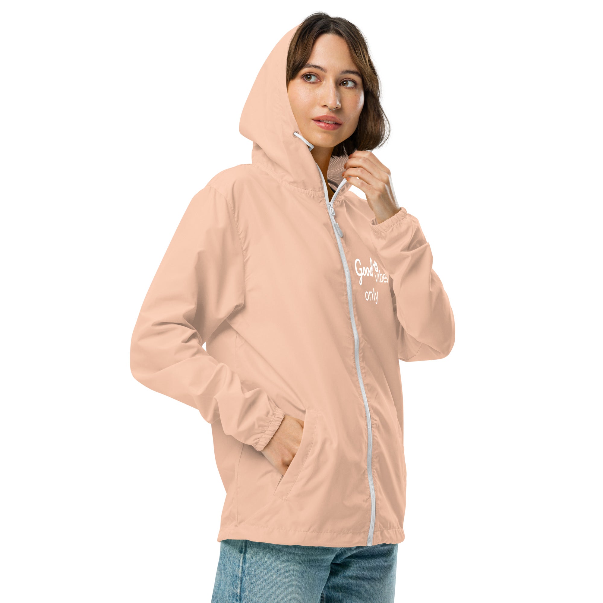 tsgabrielle® • For Her 👗 Good • Vibes Only • Lightweight Zip Up Windbreaker • 5 Colors
