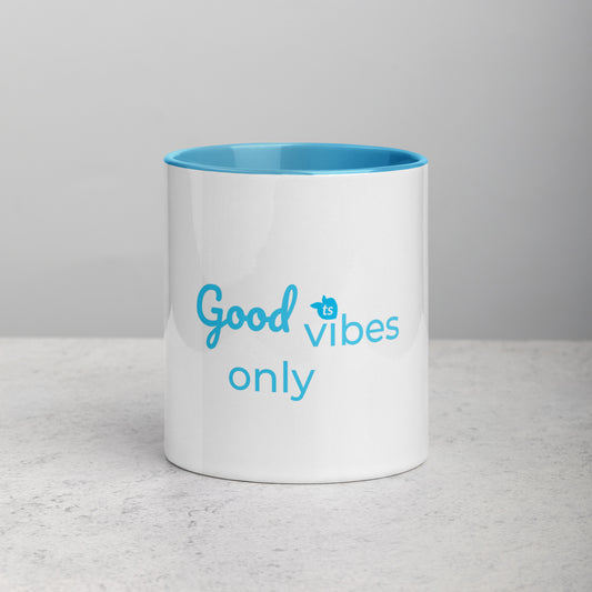 tsgabrielle • Good Vibes Only • Mug with Color Inside • Ceramic • 11 oz