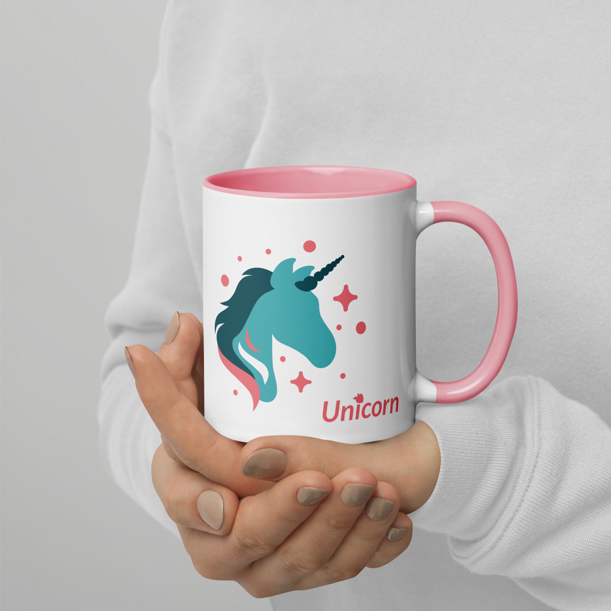 tsgabrielle® • Mug with Color Inside • 🦄 Unicorn - Seraphina • Ceramic • 11 oz